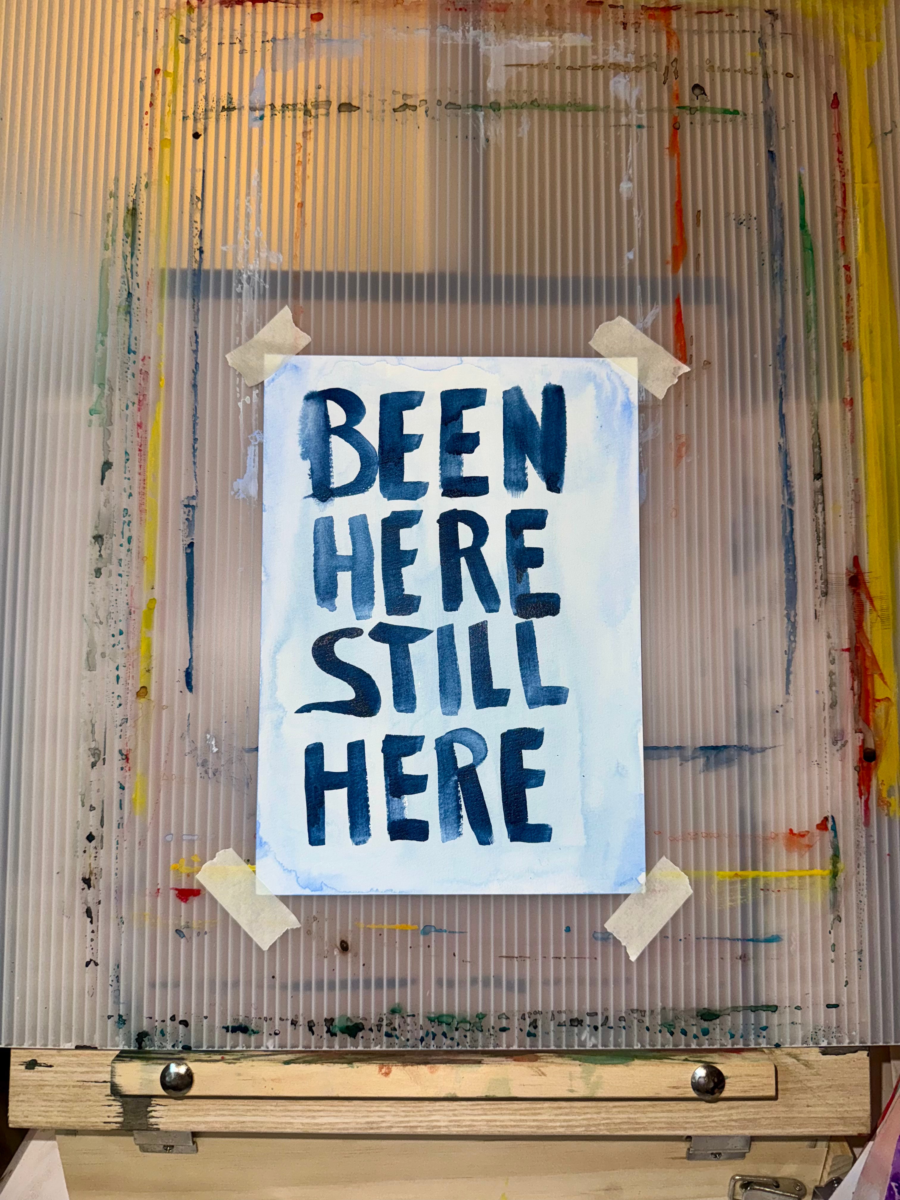 BEEN HERE STILL HERE Original Watercolor Paintings by Kristina Maria Lopez (tiered pricing)