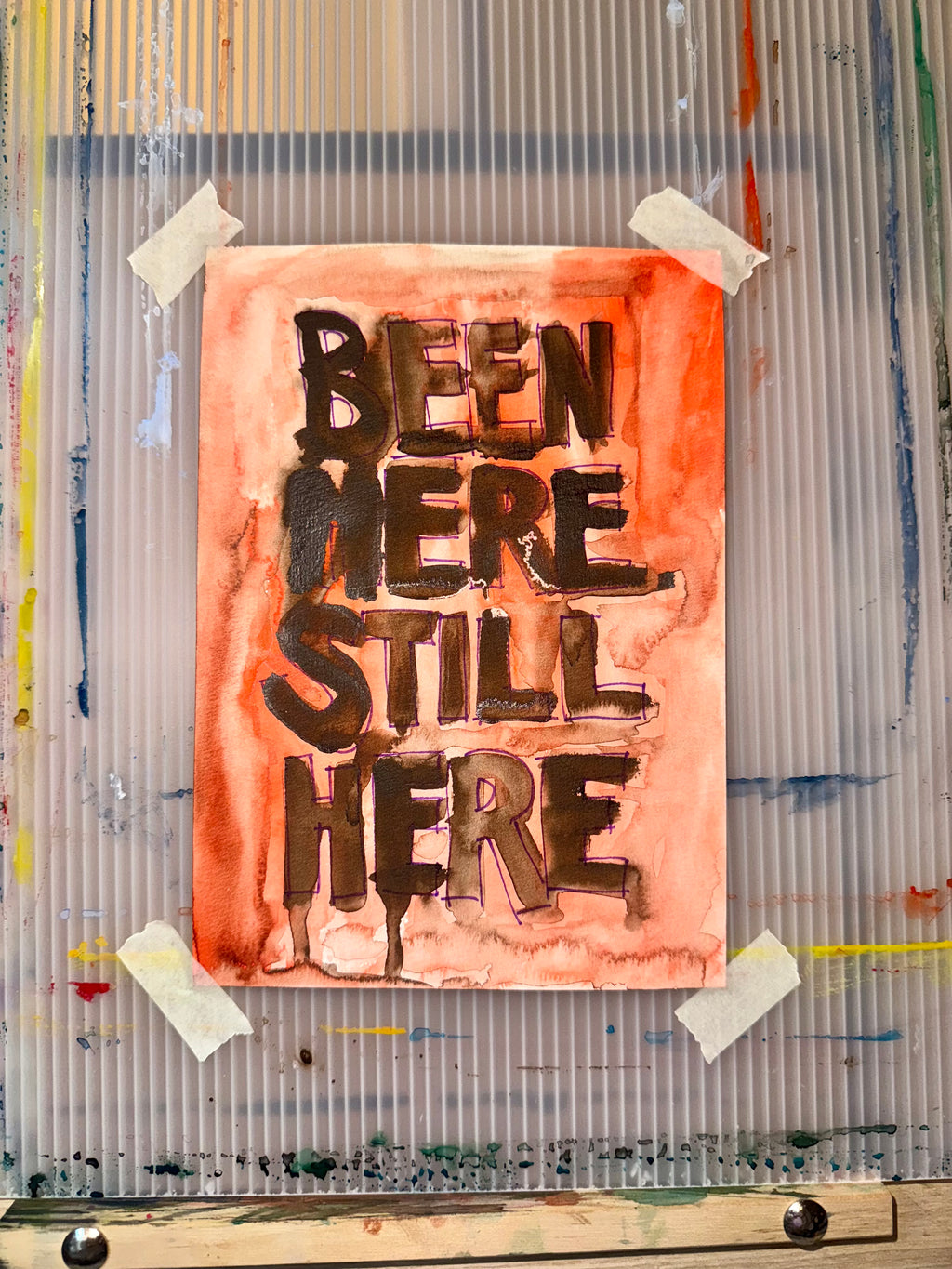 BEEN HERE STILL HERE Original Watercolor Paintings by Kristina Maria Lopez (tiered pricing)