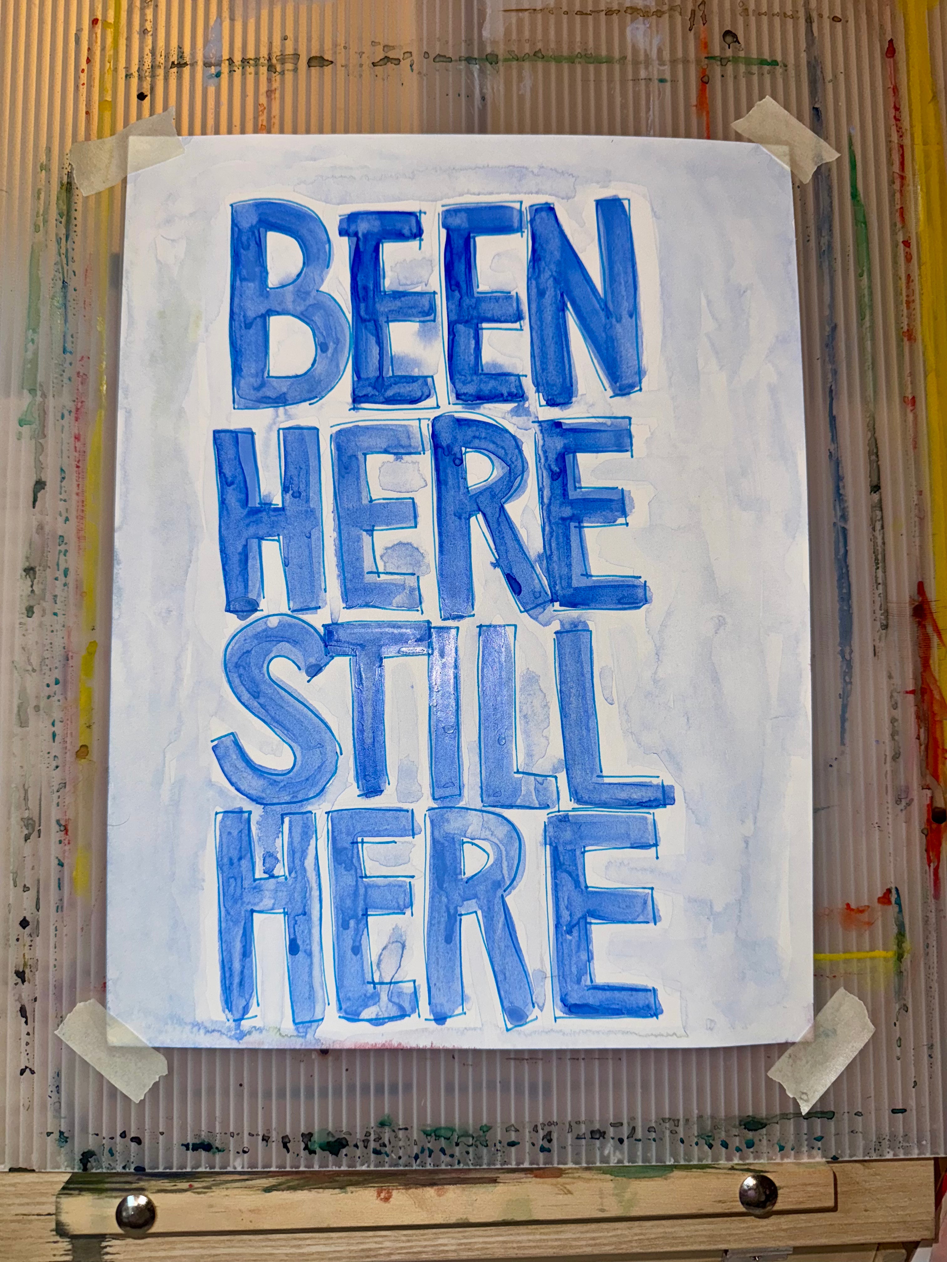 BEEN HERE STILL HERE Original Watercolor Paintings by Kristina Maria Lopez (tiered pricing)