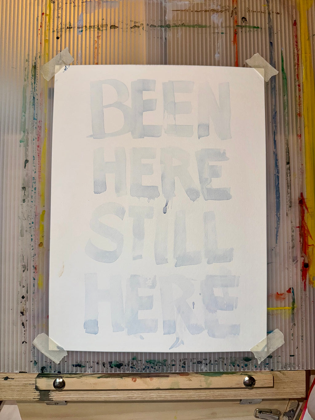 BEEN HERE STILL HERE Original Watercolor Paintings by Kristina Maria Lopez (tiered pricing)