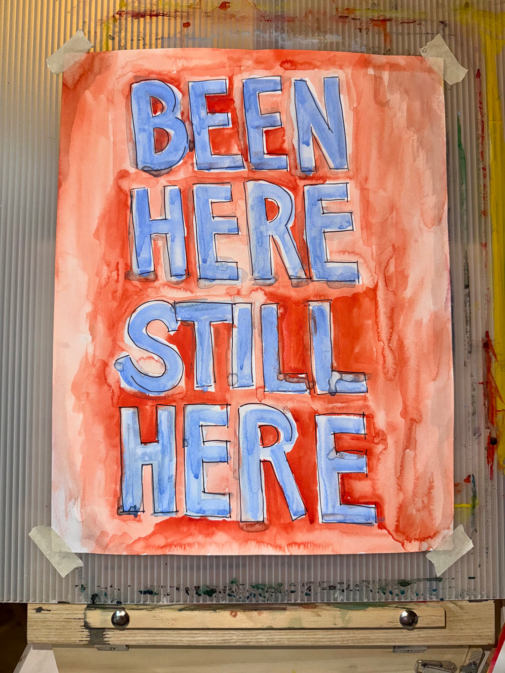BEEN HERE STILL HERE Original Watercolor Paintings by Kristina Maria Lopez (tiered pricing)