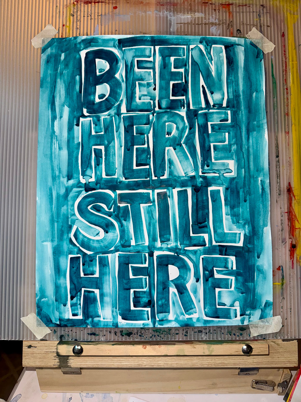 BEEN HERE STILL HERE Original Watercolor Paintings by Kristina Maria Lopez (tiered pricing)