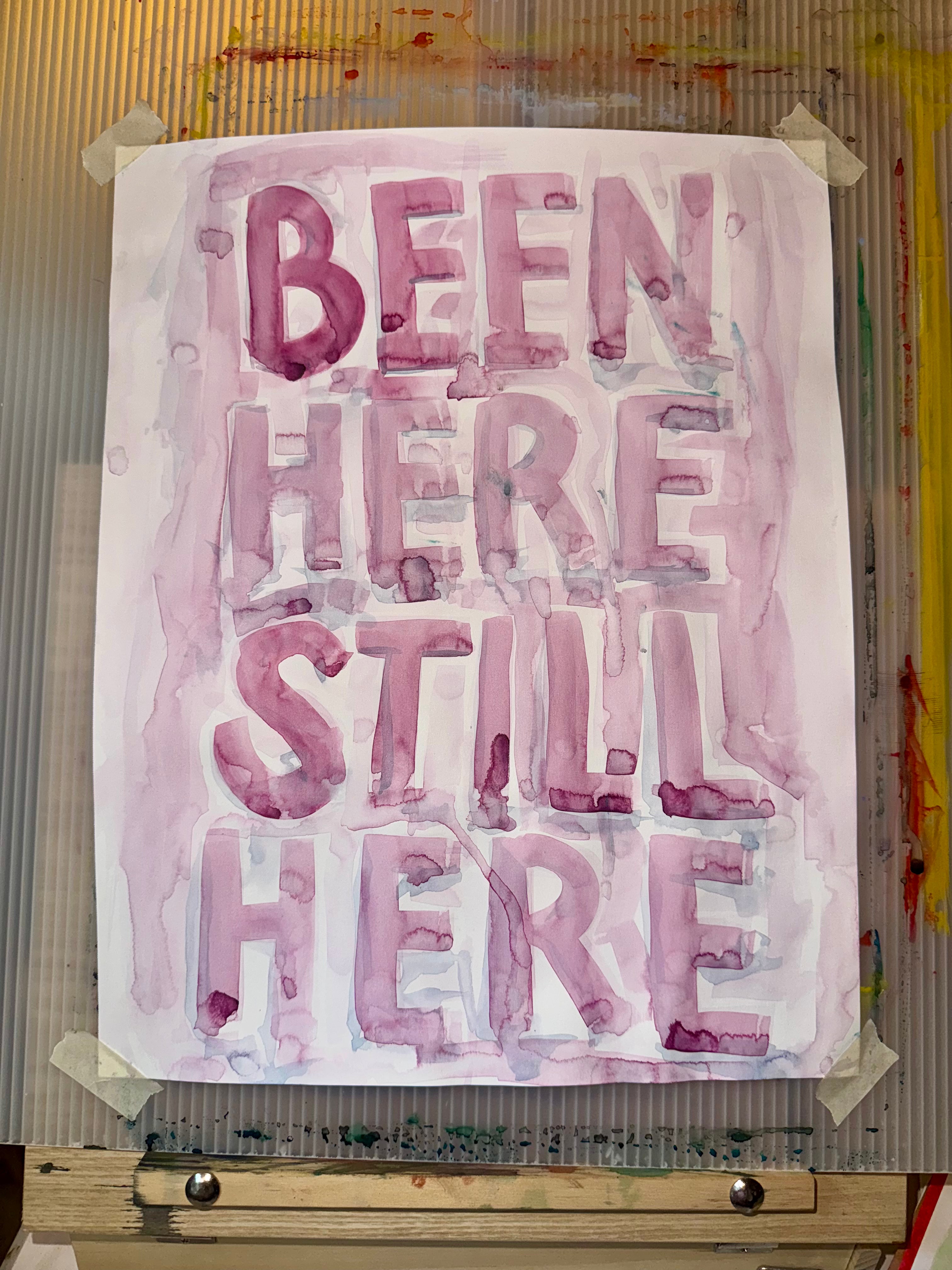 BEEN HERE STILL HERE Original Watercolor Paintings by Kristina Maria Lopez (tiered pricing)