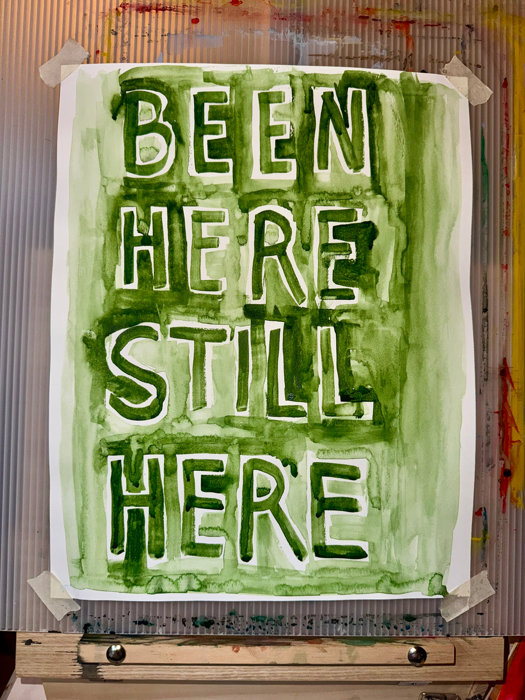 BEEN HERE STILL HERE Original Watercolor Paintings by Kristina Maria Lopez (tiered pricing)